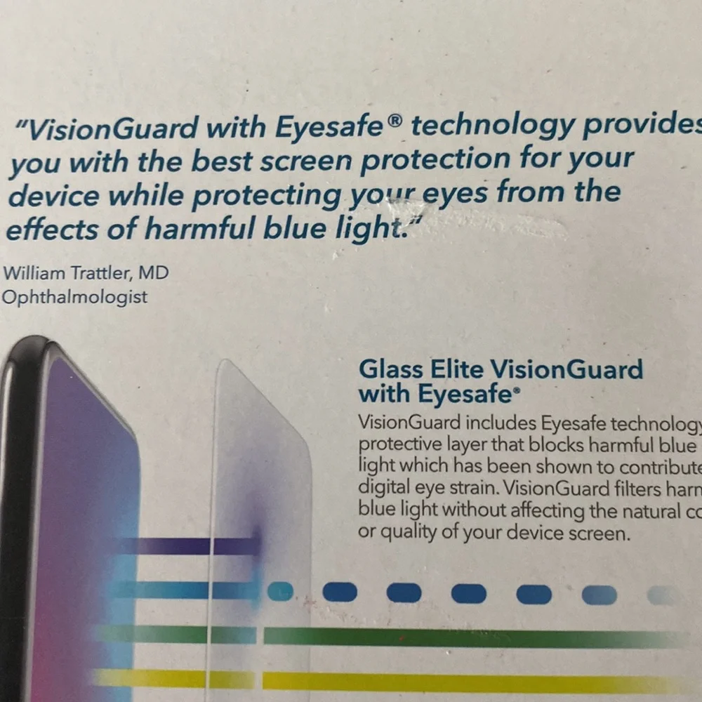 NEW!ZAGG (Glass Elite VisionGuard+) blue light filter 10.2”iPad (8th/7th Gen )